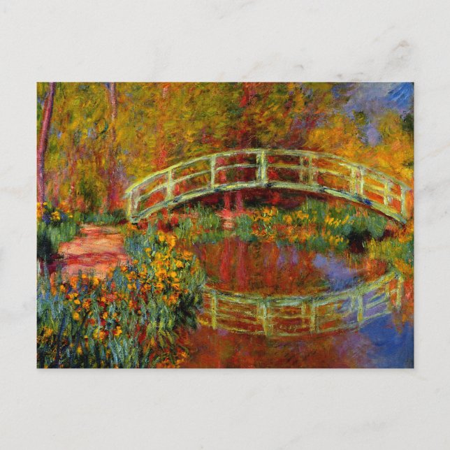 Monet - Die japanische Brücke Postkarte (Vorderseite)