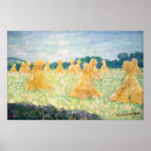 Monet - Die jungen Damen von Giverny mit Sonnenein Poster