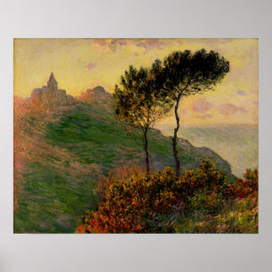Monet - Die Kirche in Varengeville 1882 Poster