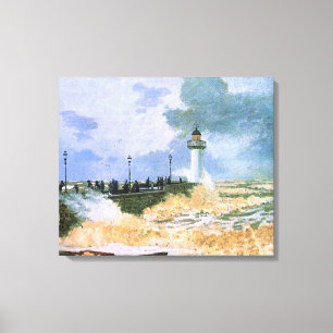 Monet - Die Mole von Le Havre, Leinwanddruck