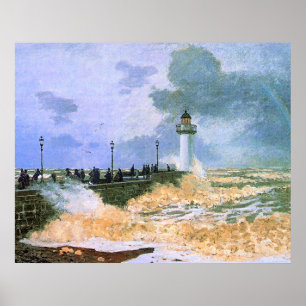Monet - Die Mole von Le Havre, Poster