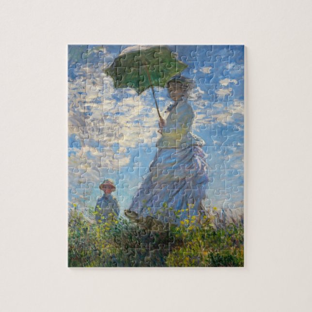 Monet Die Promenade Frau mit einem Parasolpuzzle Puzzle (Vertikal)