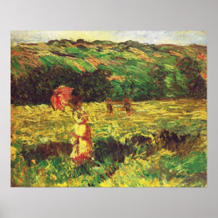 Monet - Die Promenade in der Nähe von Limetz 1887 Poster