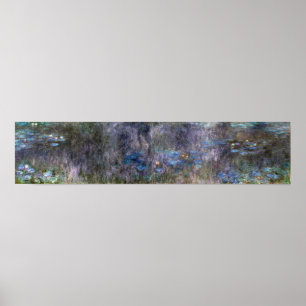 Monet - Die Wasserlilien Baumreflexionen Poster