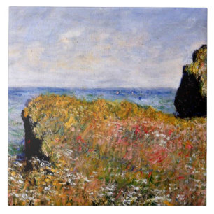 Monet - Edge of the Cliff in Pourville Fliese
