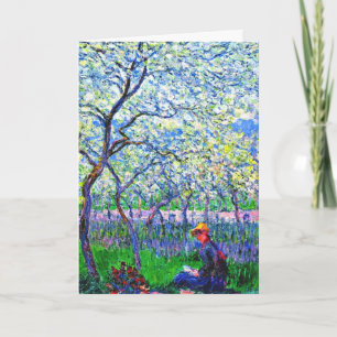 Monet - Ein Orchard im Frühling Karte