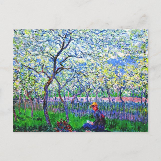 Monet - Ein Orchester im Frühjahr Postkarte (Vorderseite)