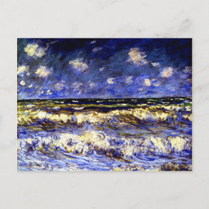 Monet - Ein stürmischer See Postkarte