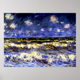 Monet - ein Sturmmeer, Poster