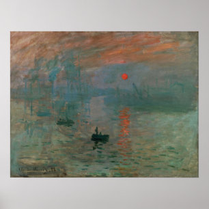 Monet - Eindruck, Sonnenaufgang 1872 Poster