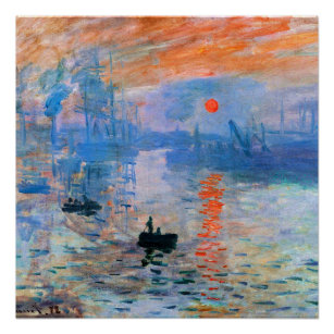 Monet - Eindruck, Sonnenaufgang, Poster