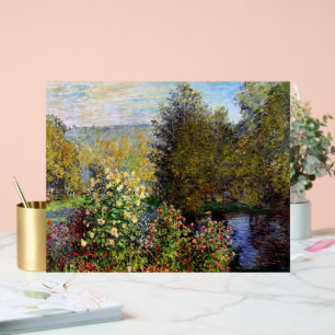 Monet - Eine Ecke des Gartens am Montgeron Acrylschild