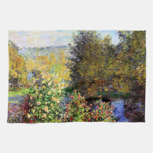 Monet - Eine Ecke des Gartens am Montgeron Geschirrtuch