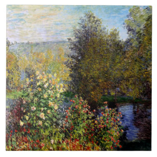 Monet - Eine Ecke des Gartens in Montgeron Fliese