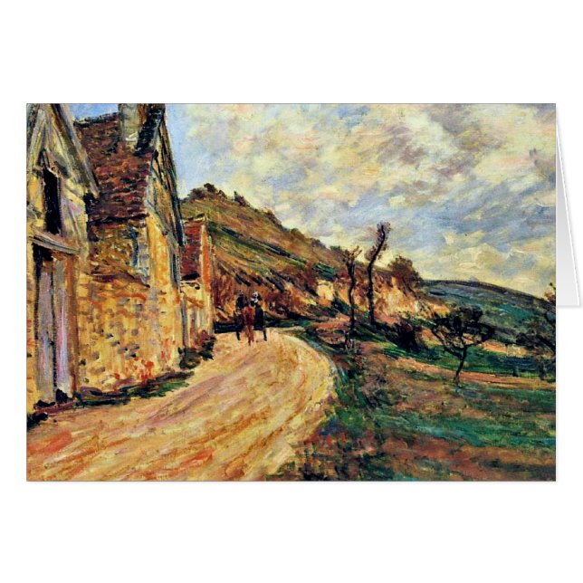 Monet - Felsen bei Falaise bei Giverny (Vorderseite (Horizontal))