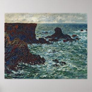 Monet - Felsen bei Port Coton Der Löwenfelsen 1886 Poster
