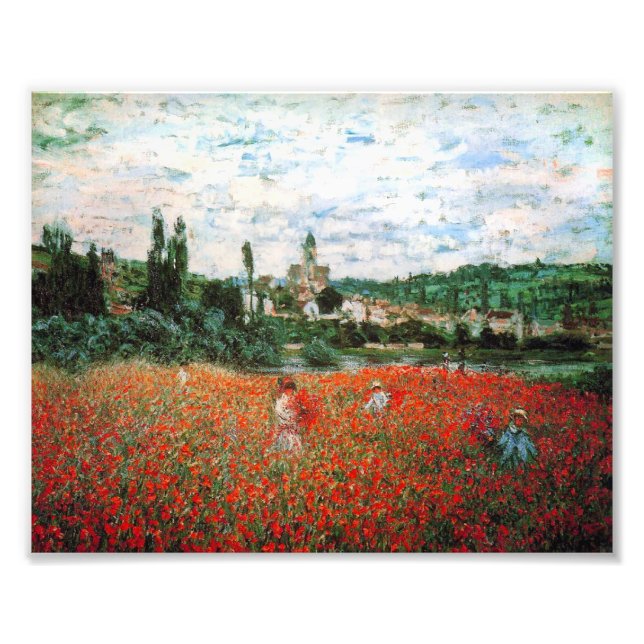 Monet Field of Red Poppies Fotodruck (Vorne)