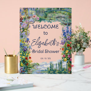 Monet Fine Art auf der Floralgarten-Brautparty Acrylschild