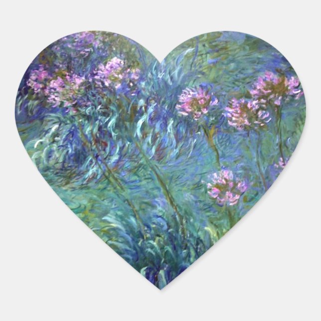 Monet Fine Art Blume Agapanthus Sticker (Vorderseite)