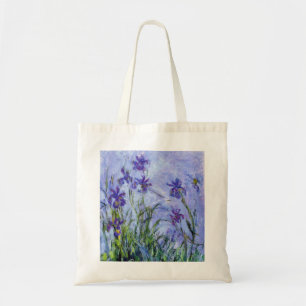 Monet Flieder Irises Taschen-Tasche Tragetasche