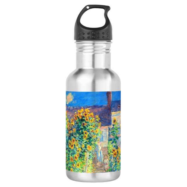 Monet Flower Garden Edelstahlflasche (Vorderseite)