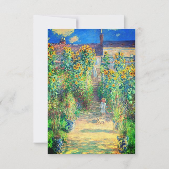 Monet Flower Garden Einladung (Vorderseite)