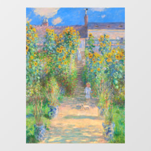 Monet Flower Garden Fensteraufkleber