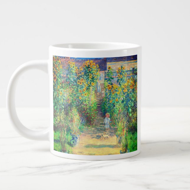 Monet Flower Garden Jumbo-Tasse (Links)