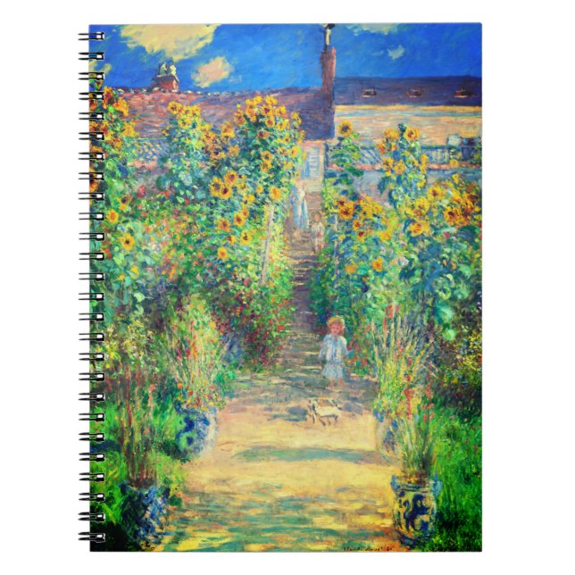 Monet Flower Garden Notizblock (Vorderseite)