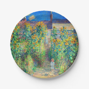 Monet Flower Garden Pappteller