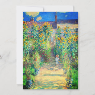 Monet Flower Garden Save The Date