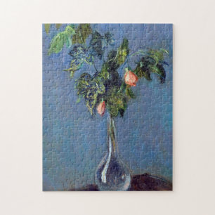 Monet France Blume in einem Vase-Maleindruck Puzzle