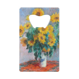 Monet France Bouquet Sunflowers Impressionist Peop Geldbeutel Flaschenöffner
