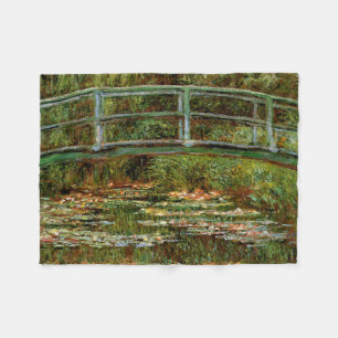 Monet Französische Japanische Brücke Giverney Fleecedecke