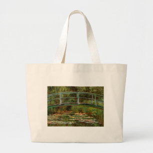 Monet Französische Japanische Brücke Giverney Jumbo Stoffbeutel