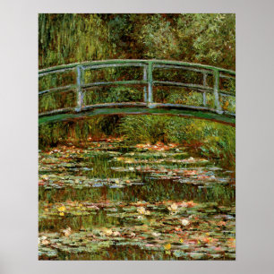 Monet Französische Japanische Brücke Kunst Poster