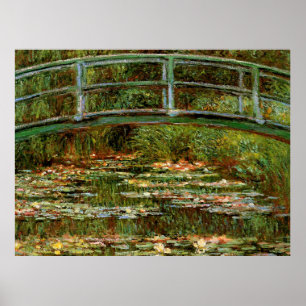 Monet Französische Japanische Brücke Kunst Poster