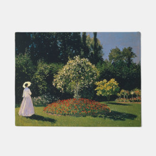 Monet - Frau im Garten Fußmatte