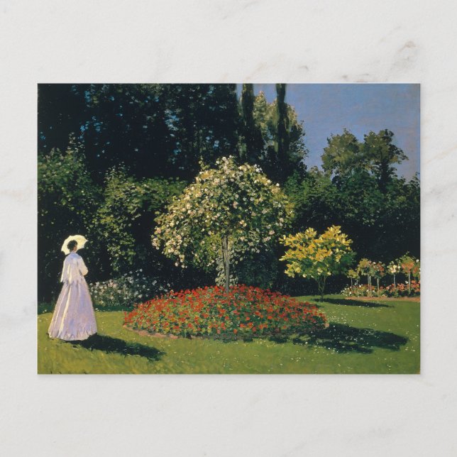 Monet - Frau im Garten Postkarte (Vorderseite)
