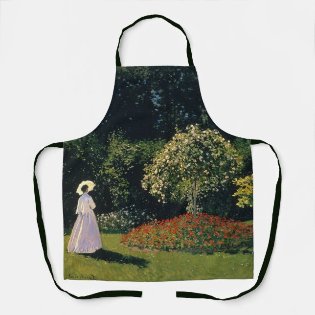 Monet - Frau im Garten Schürze (Vorderseite)