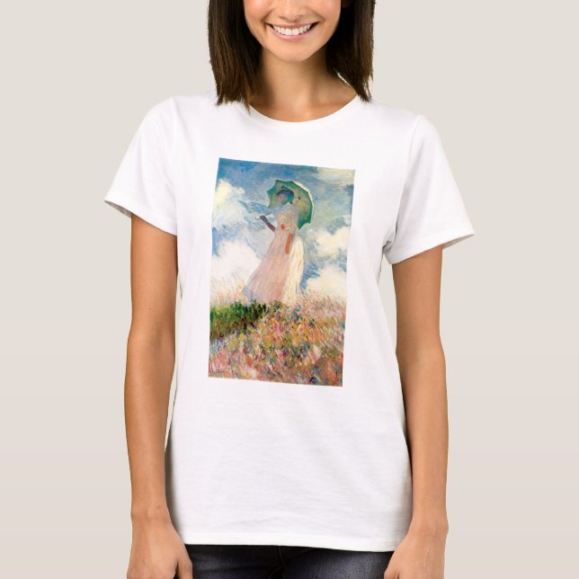 Monet Frau mit einem Sonnenschirm-T - Shirt (Vorderseite)