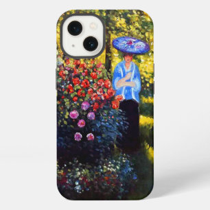 Monet Frau mit Sonnenschirm im Garten iPhone 13 Hülle