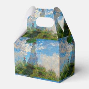 Monet Frau Sonnenschirm Impressionismus Geschenkschachtel
