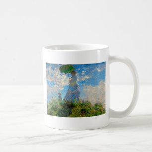 Monet Frau Sonnenschirm Impressionismus Kaffeetasse