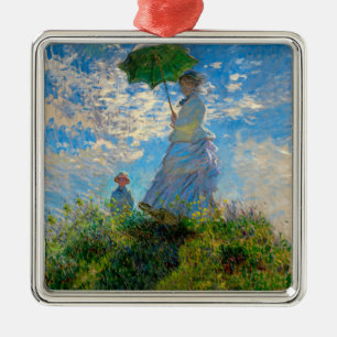 Monet Frau Sonnenschirm Impressionismus Ornament Aus Metall