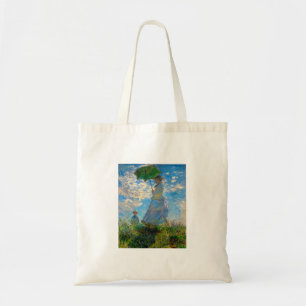Monet Frau Sonnenschirm Impressionismus Tragetasche