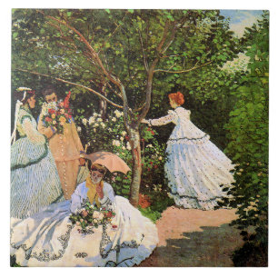 Monet - Frauen im Garten Fliese