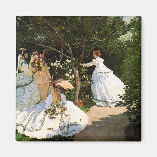 Monet Frauen im Garten-Magneten Magnet