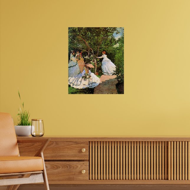 Monet - Frauen im Garten Poster (Wohnzimmer 2)