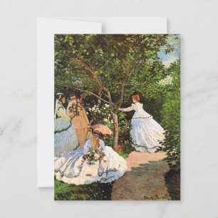 Monet - Frauen im Garten Postkarte